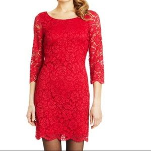 Nine West Red Lace cocktail dress